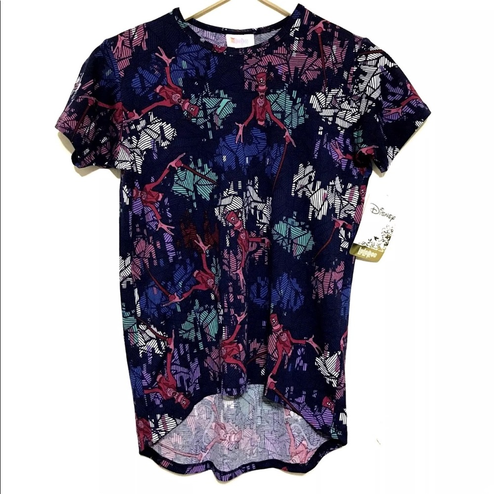 NWT LulaRoe Disney Shadow Man Gracie Shirt 10
